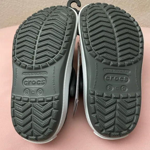 🩴 Unisex CROCS Toddler/Kids Crocband™ Clog II - Grey - Size 6c7