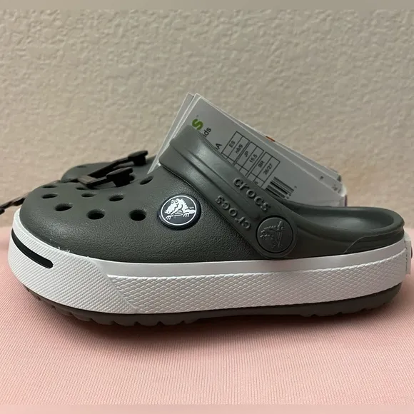 🩴 Unisex CROCS Toddler/Kids Crocband™ Clog II - Grey - Size 6c7