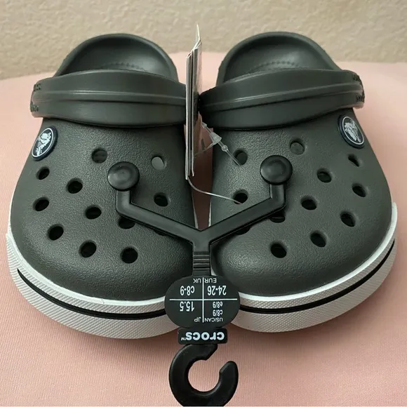 🩴 Unisex CROCS Toddler/Kids Crocband™ Clog II - Grey - Size 6c7