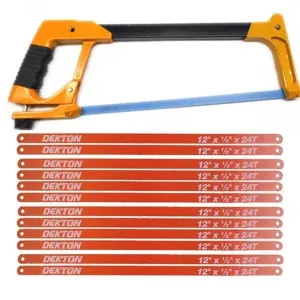12" 300mm HD DURABLE PROFESSIONAL GRIP HANDLE HACKSAW   12 BLADES HACK SAW 24TPI