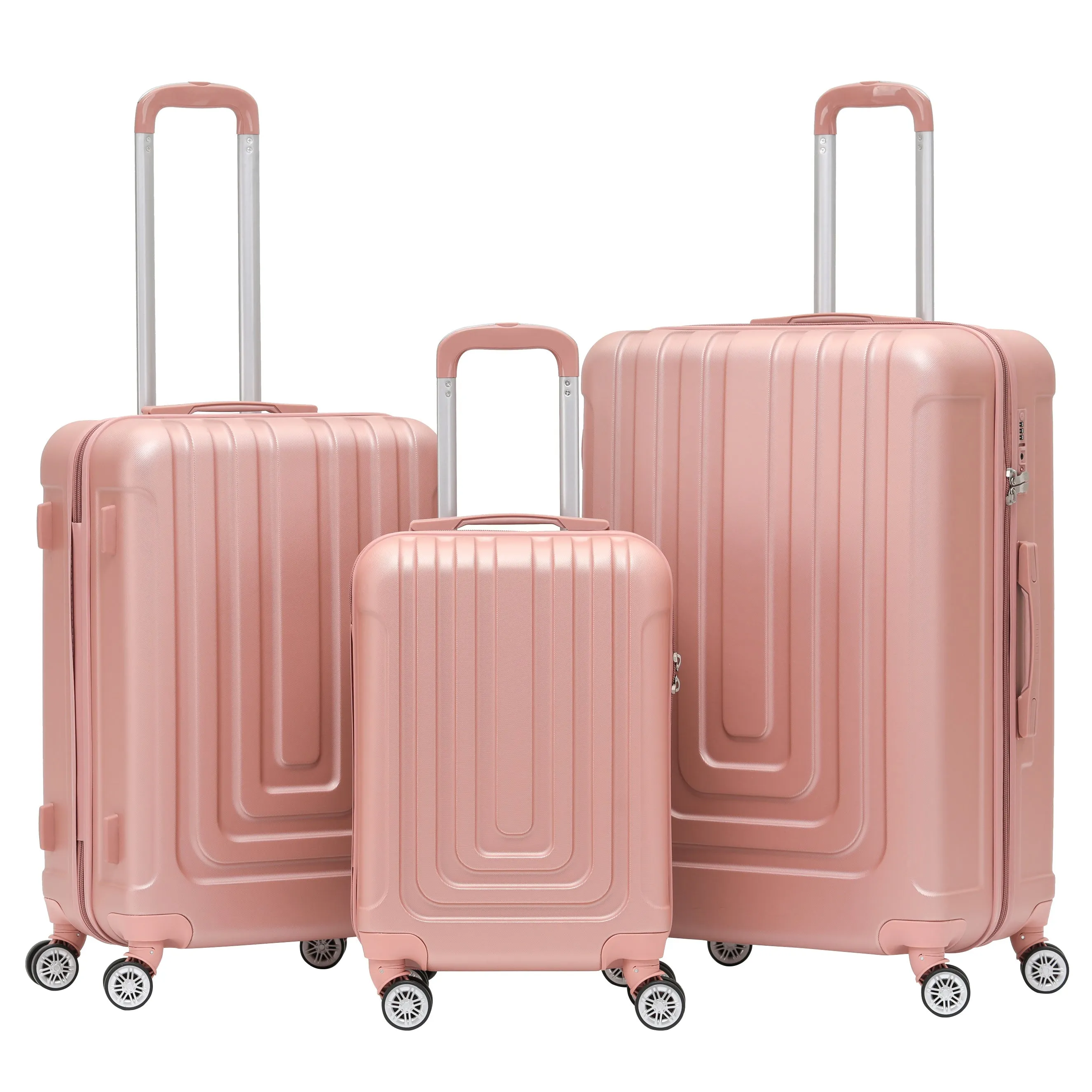 8 Wheel Premium Travel Suitcase TSA Lock Highly Durable 100  Airline Approved