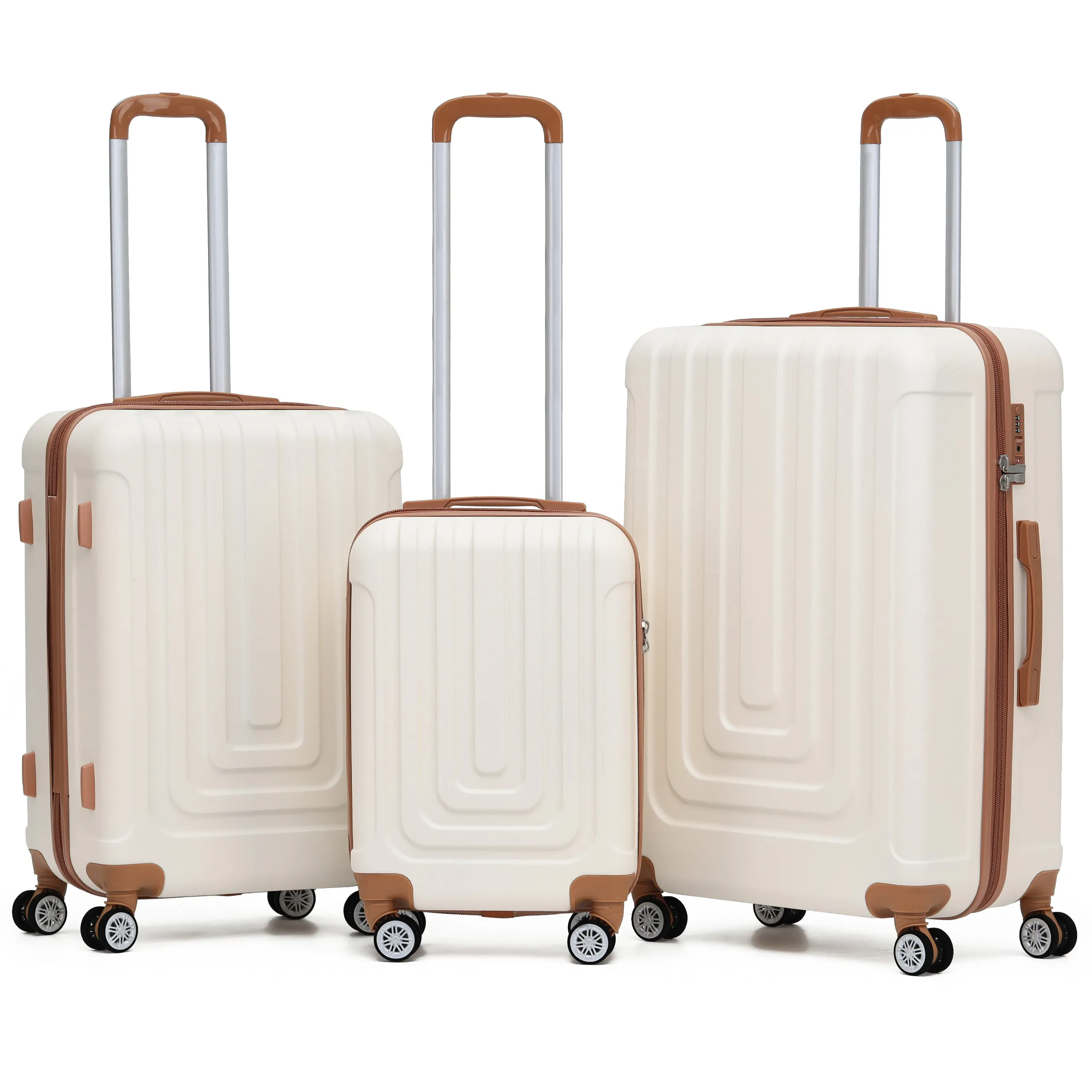8 Wheel Premium Travel Suitcase TSA Lock Highly Durable 100  Airline Approved