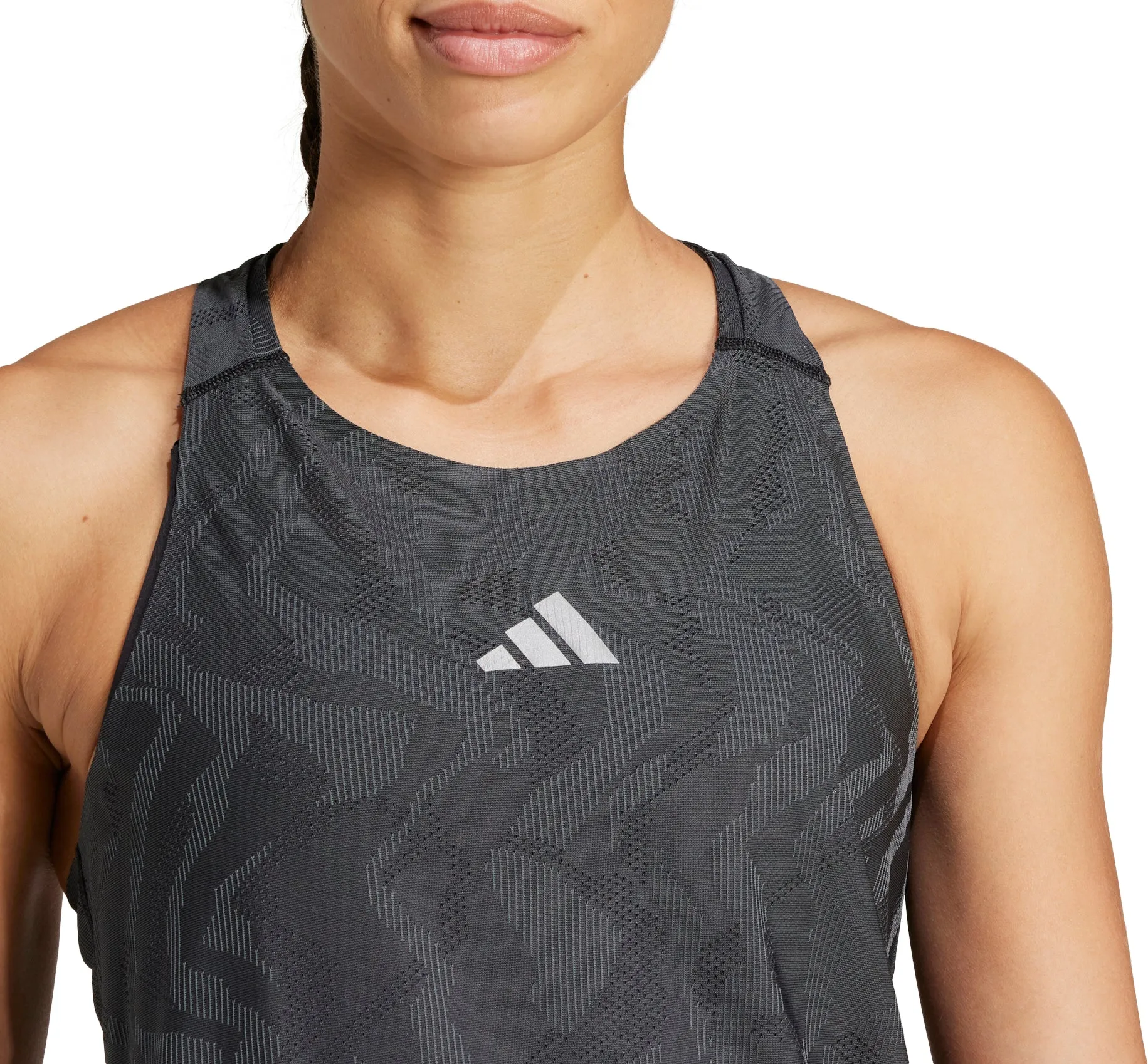 adidas Ultimate Engineered ClimaCool  Womens Running Vest Tank Top - Black