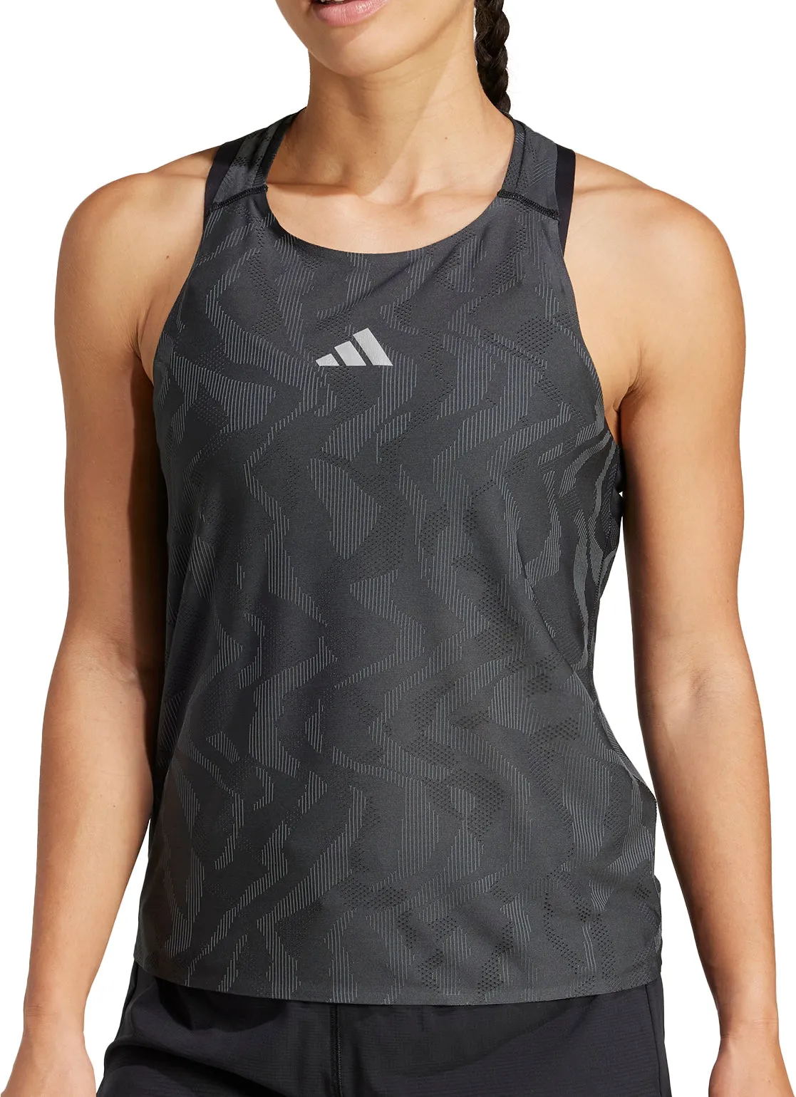 adidas Ultimate Engineered ClimaCool  Womens Running Vest Tank Top - Black