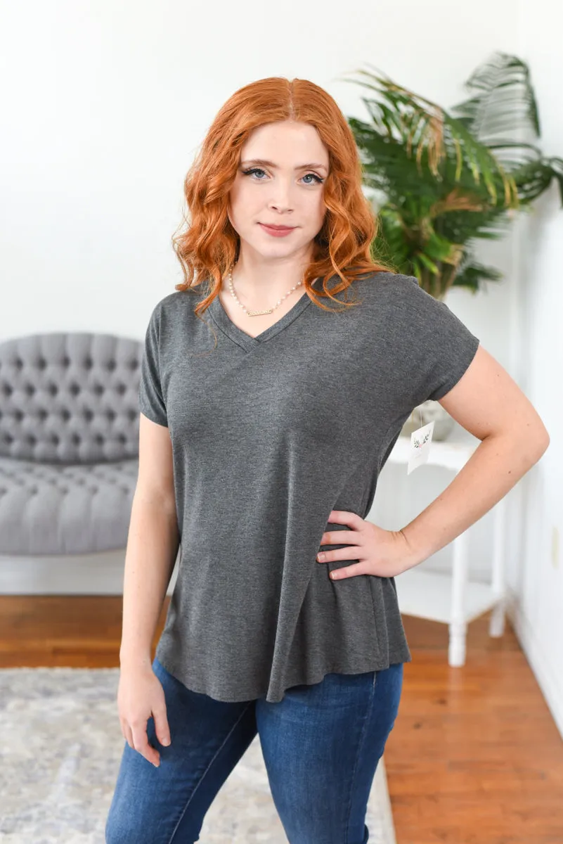 Adore V-Neck Relaxed Basic Top