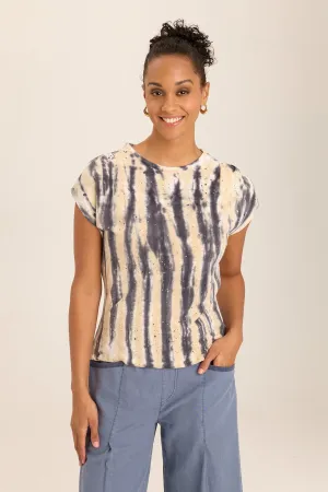 Arwen Soft  Jersey Mock Neck Tee