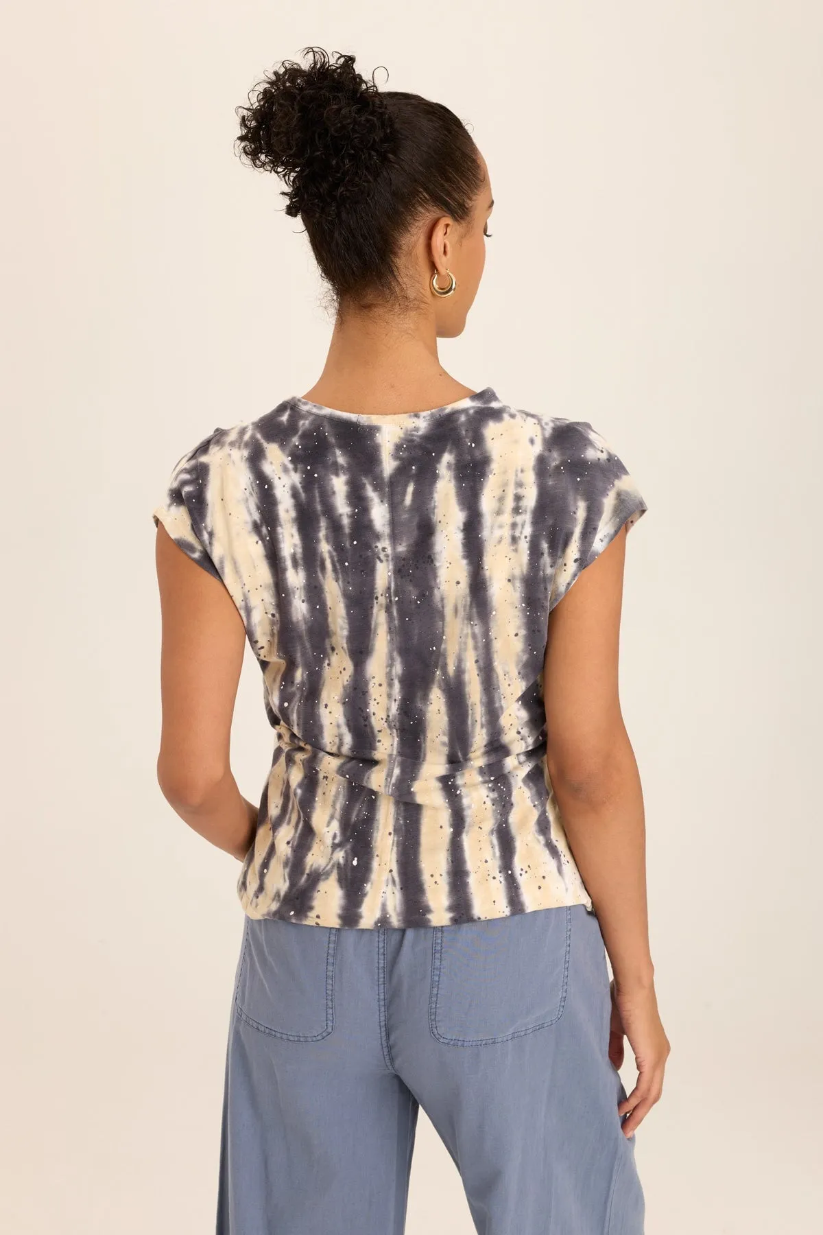 Arwen Soft  Jersey Mock Neck Tee