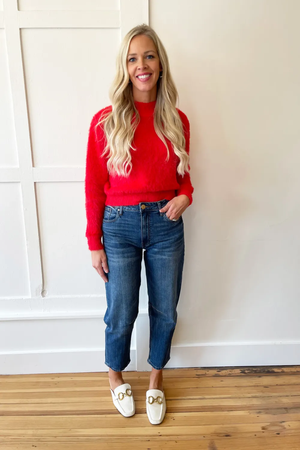 Ashley High Rise Slouchy Barrel Straight Leg