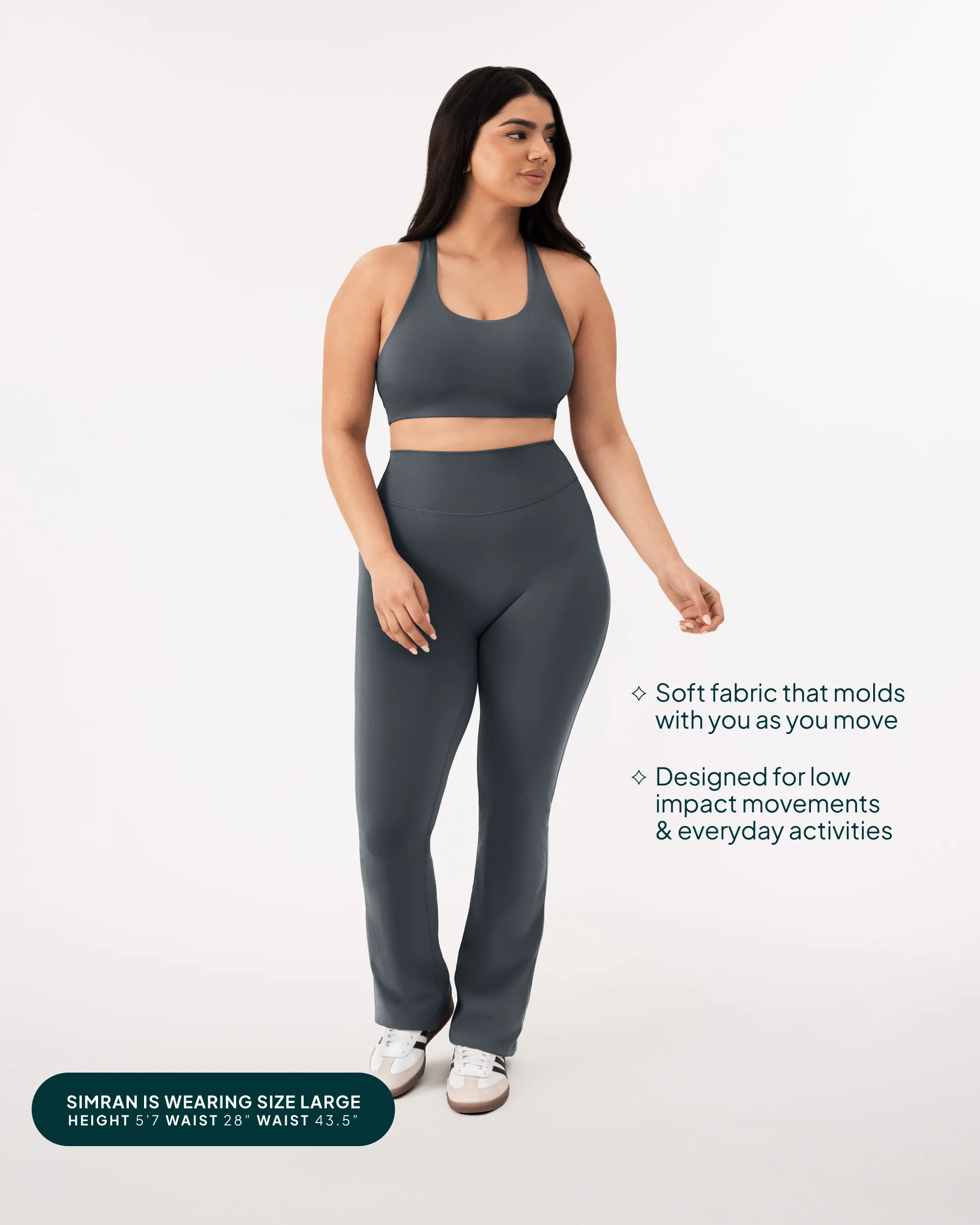 Athleisure Full Length Flared Leggings