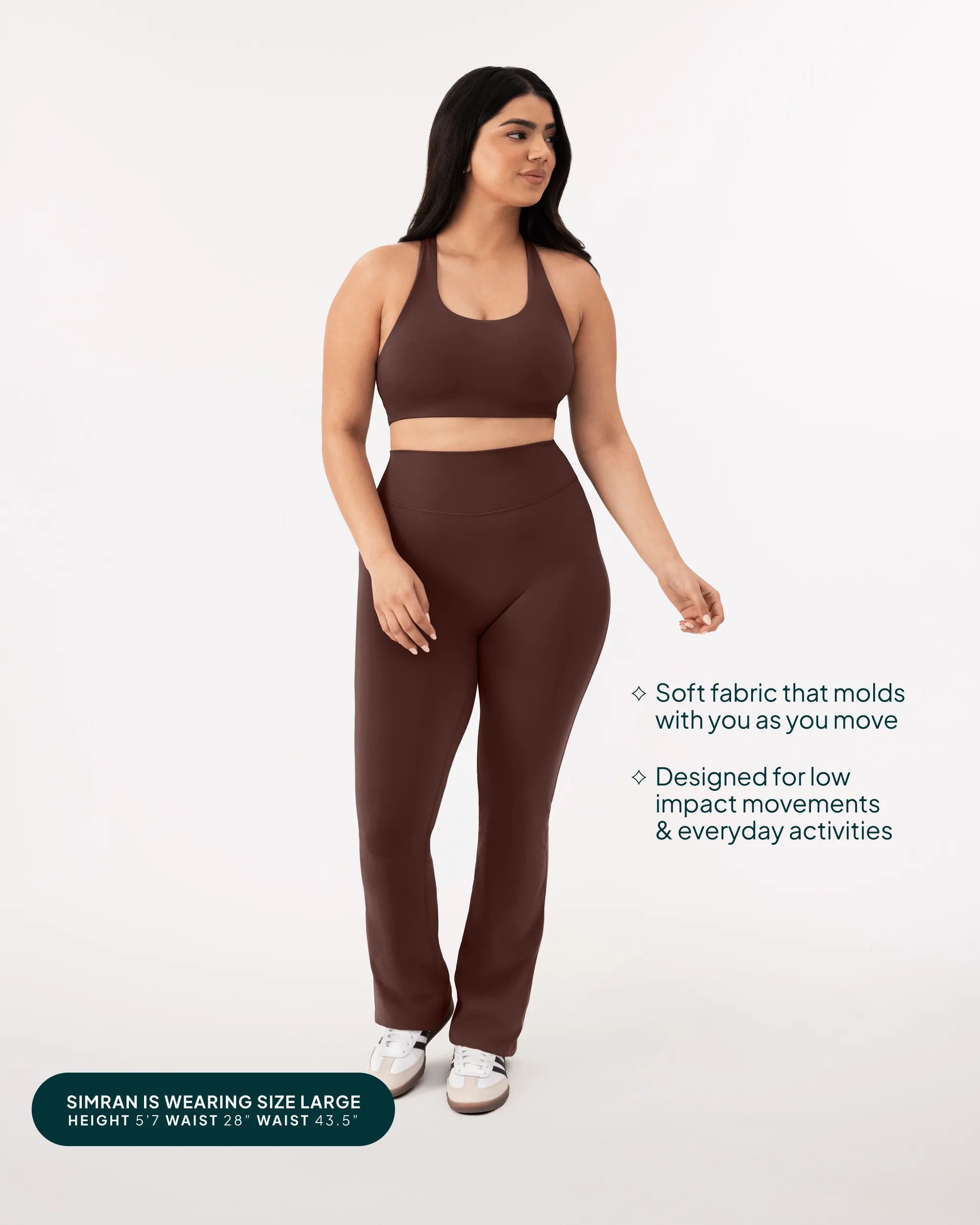 Athleisure Full Length Flared Leggings