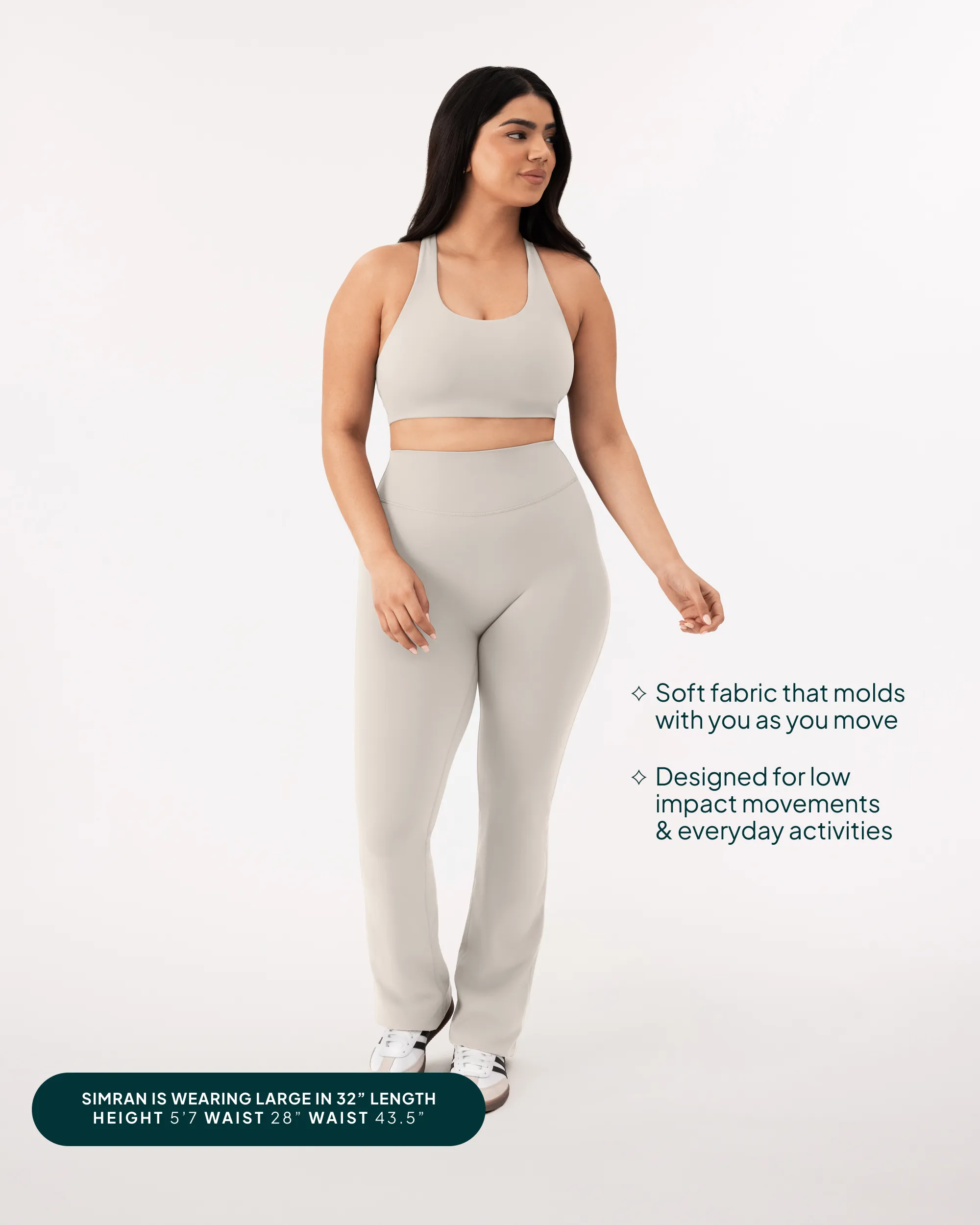 Athleisure Full Length Flared Leggings