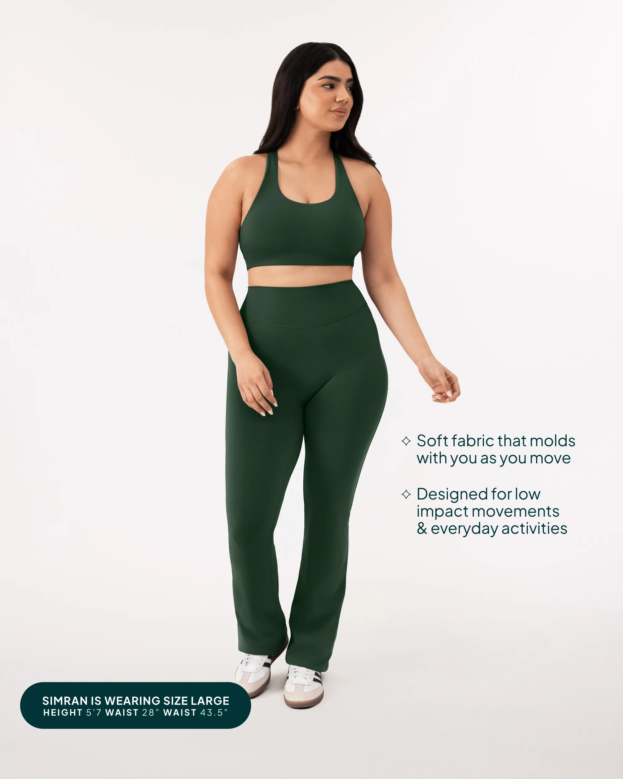 Athleisure Full Length Flared Leggings