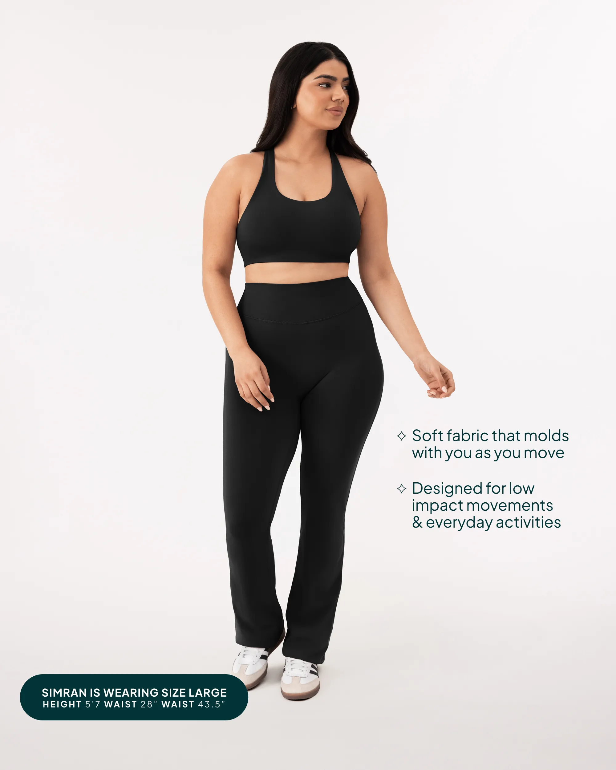 Athleisure Full Length Flared Leggings