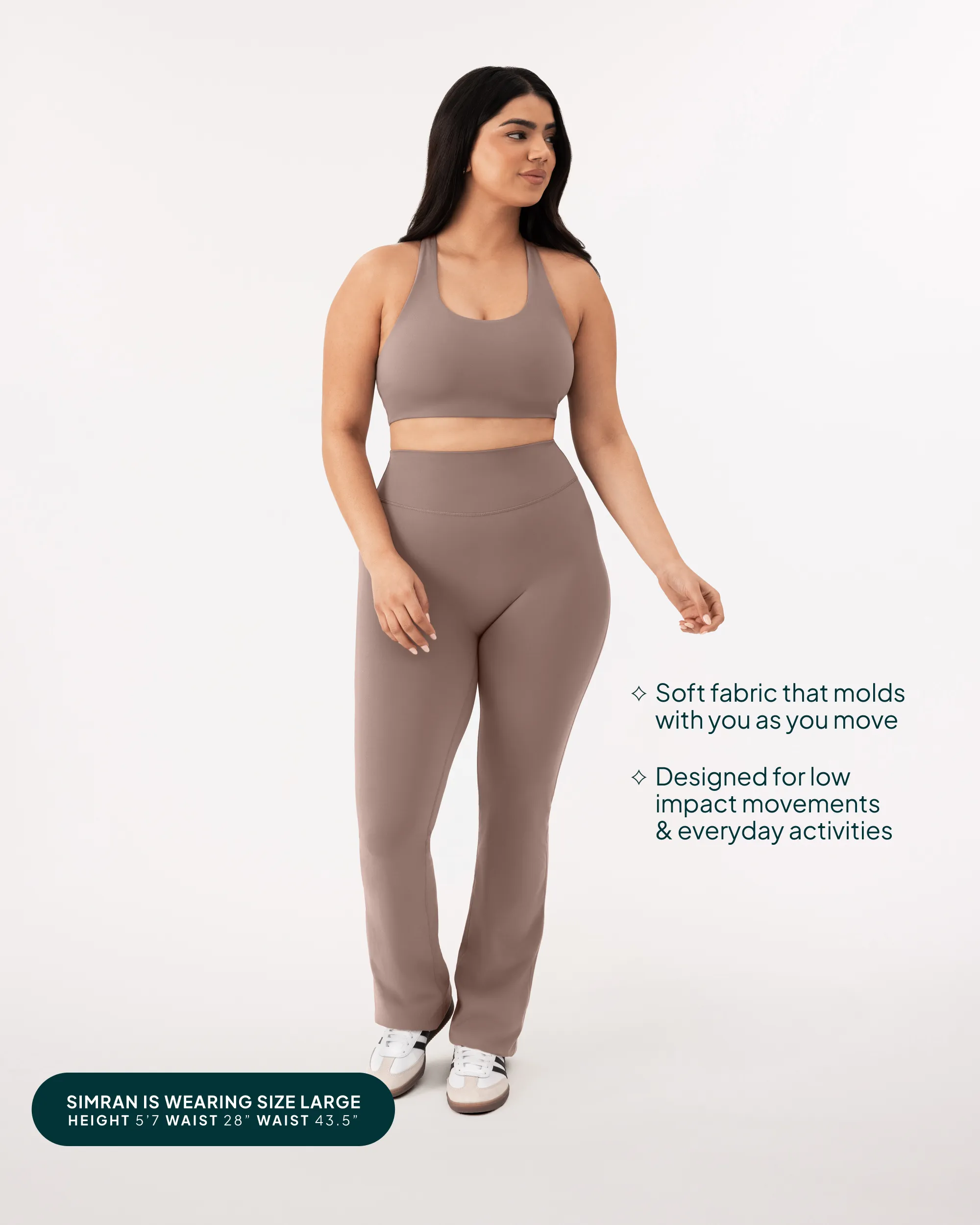 Athleisure Full Length Flared Leggings