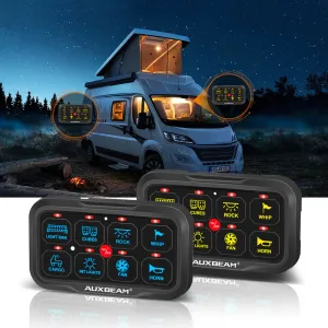 Aux Beam RA80 X2 RGB Switch Panel, Toggle/ Momentary/ Pulsed Mofe Supported Without APP