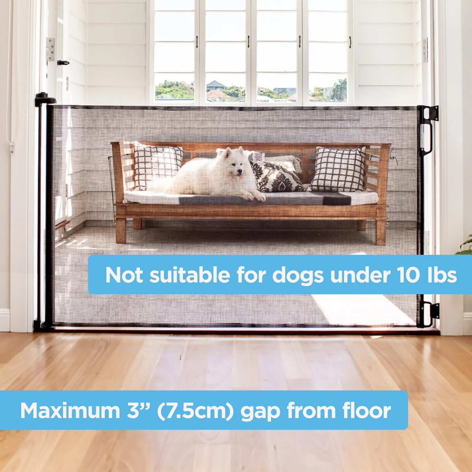 Baby Safety Gate Retractable Child Baby Pet Durable Guard 41" Tall X 71" Wide