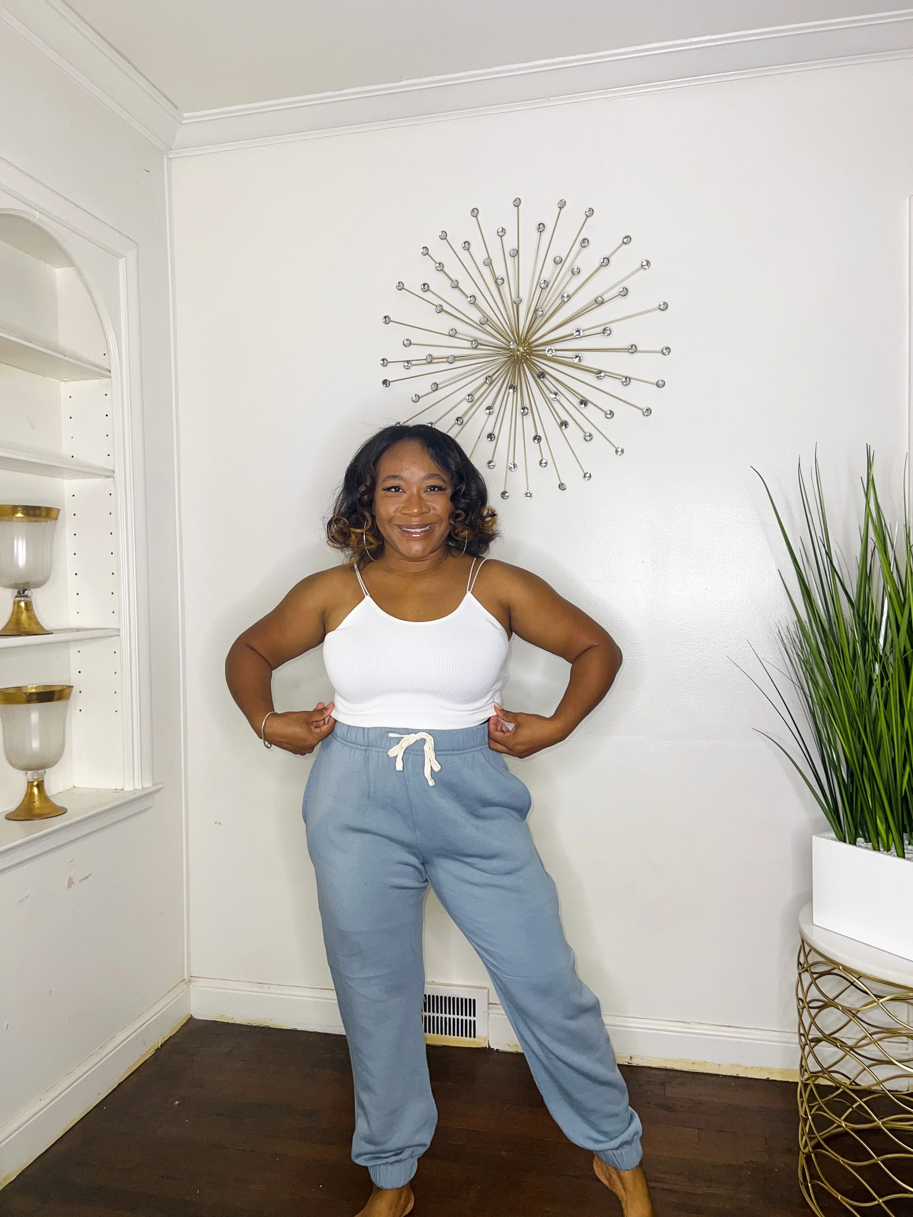 Blue Cozy Joggers