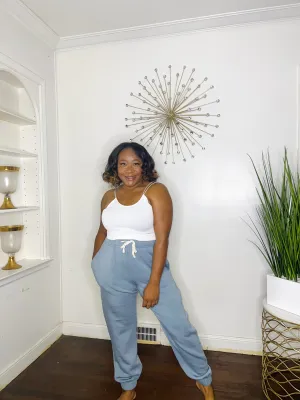 Blue Cozy Joggers