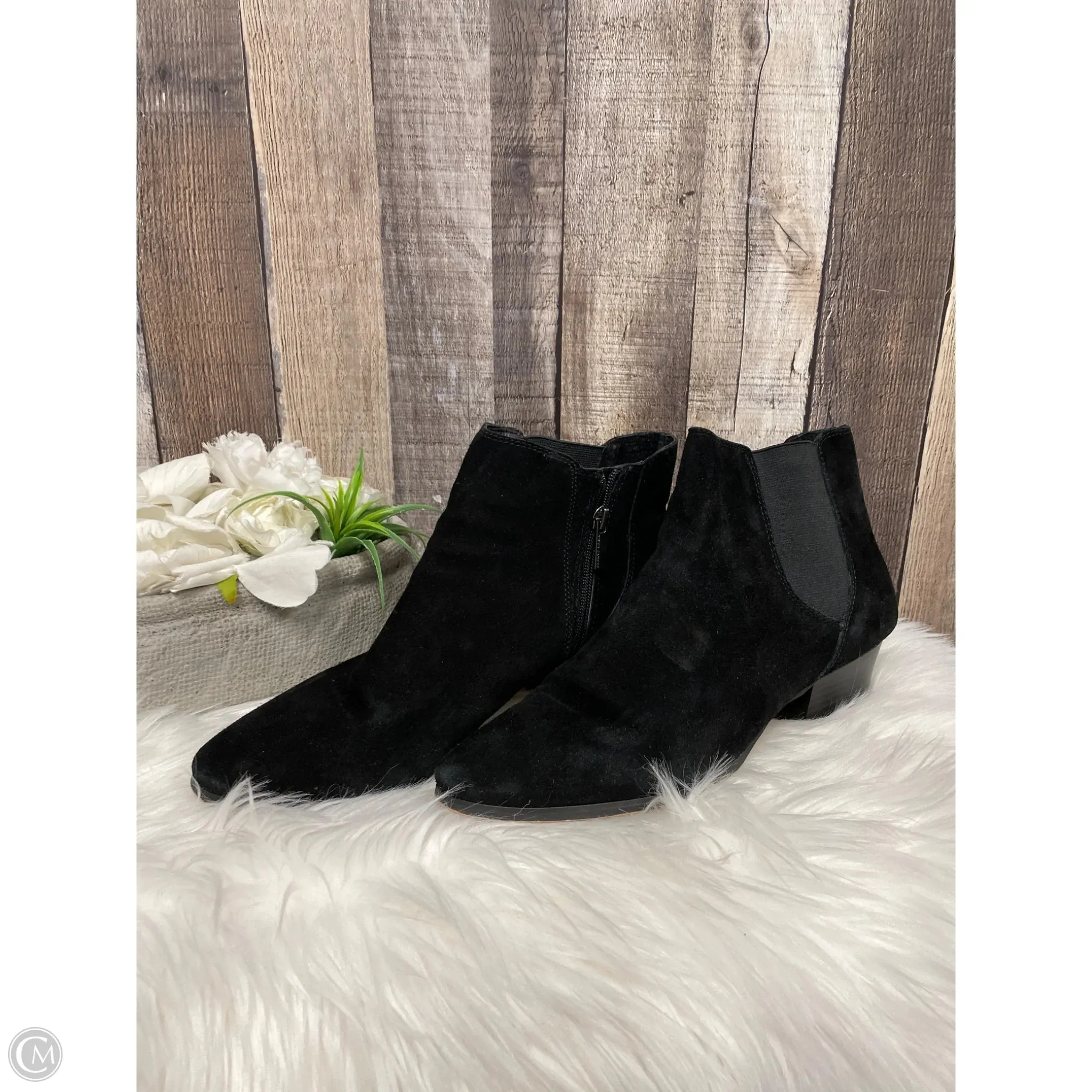 Boots Ankle Heels By Vince Camuto In Black, Size: 11