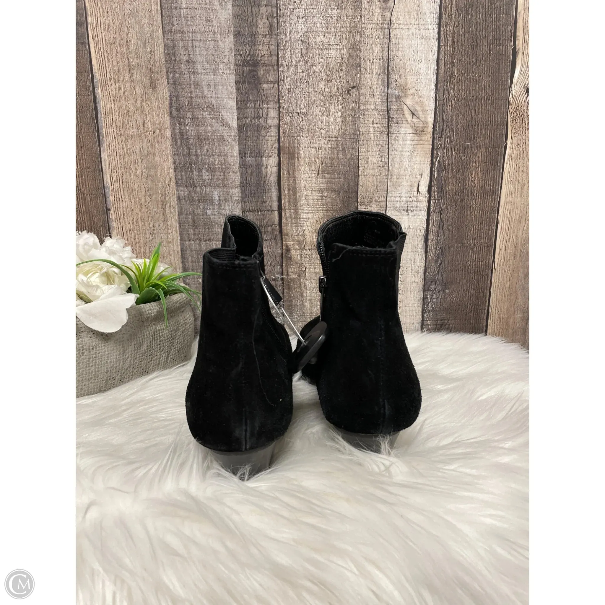 Boots Ankle Heels By Vince Camuto In Black, Size: 11