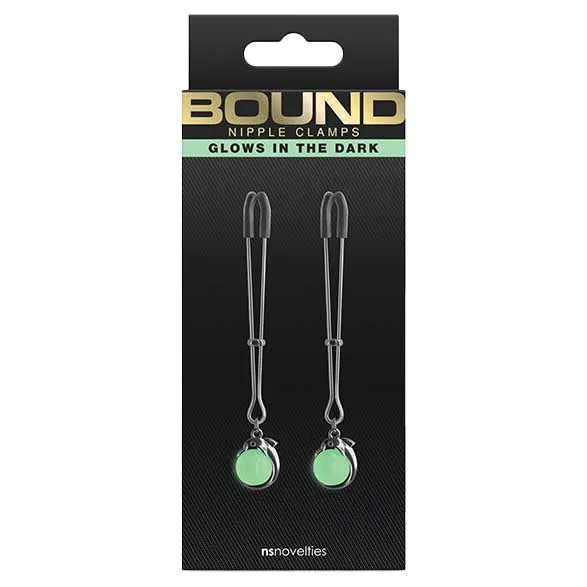 Bound G1 Glow-in-the-Dark Nipple Clamps
