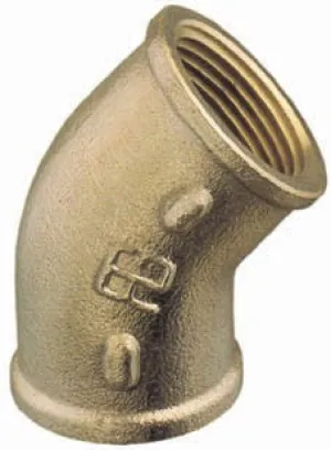 Brass elbow 45° BSP Female-Female thread
