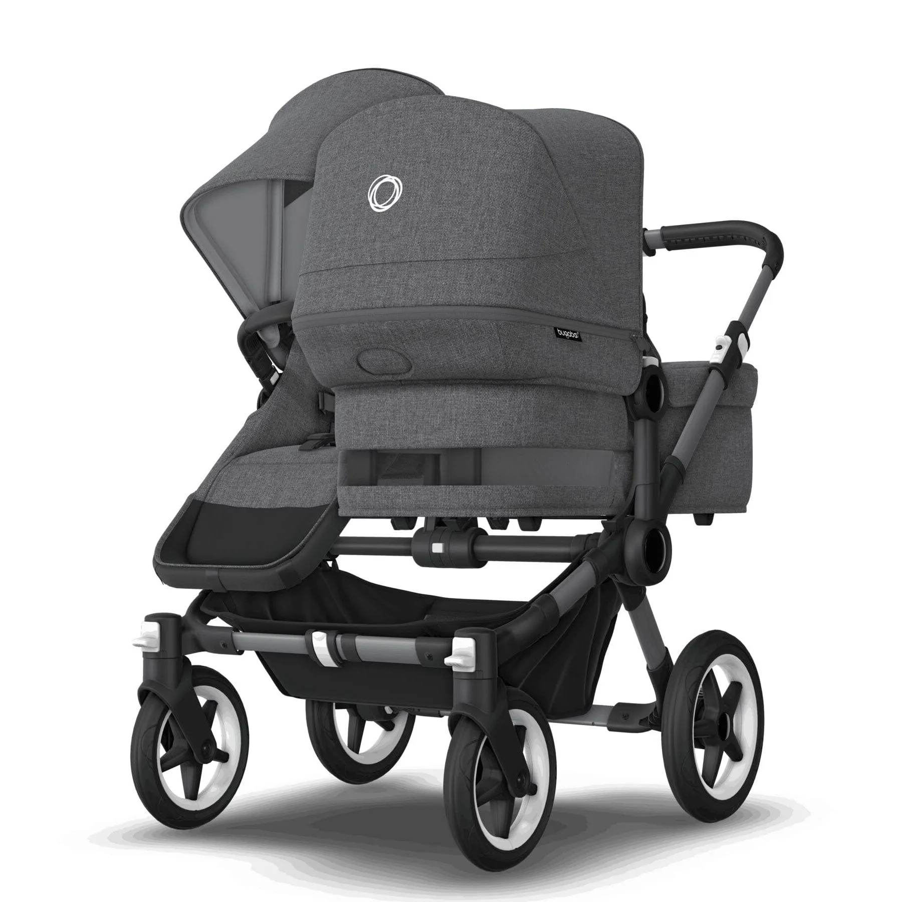 Bugaboo Donkey 5 Duo Complete Turtle Travel System - Grey Mélange