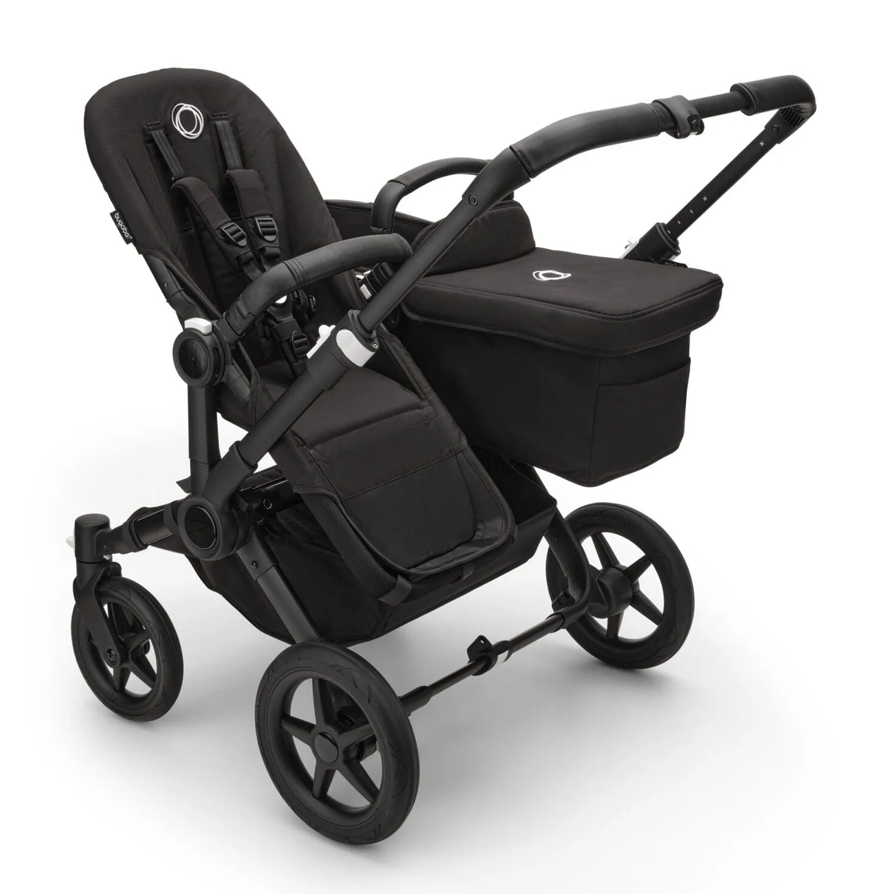 Bugaboo Donkey 5 Duo Complete Turtle Travel System - Midnight Black