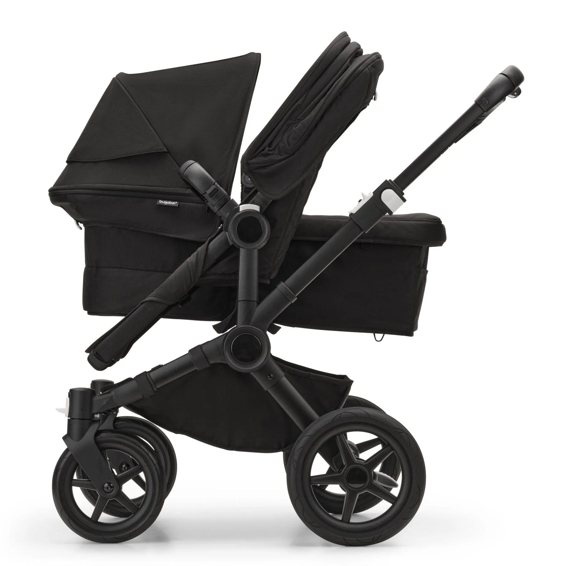 Bugaboo Donkey 5 Duo Complete Turtle Travel System - Midnight Black