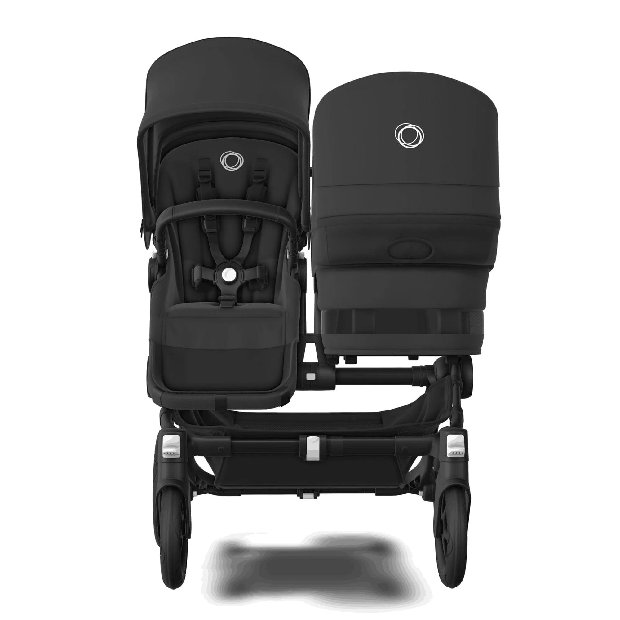 Bugaboo Donkey 5 Duo Complete Turtle Travel System - Midnight Black