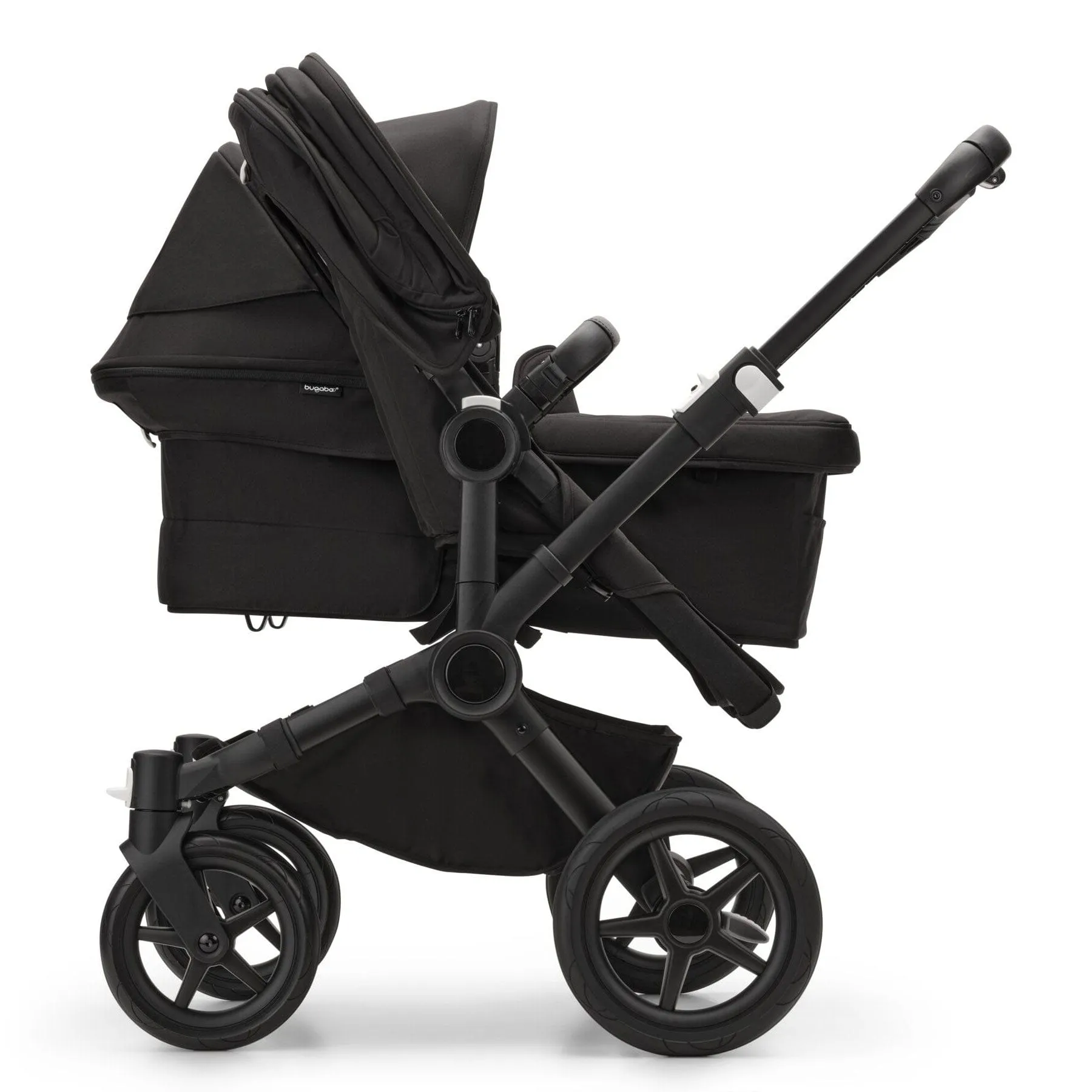 Bugaboo Donkey 5 Duo Complete Turtle Travel System - Midnight Black