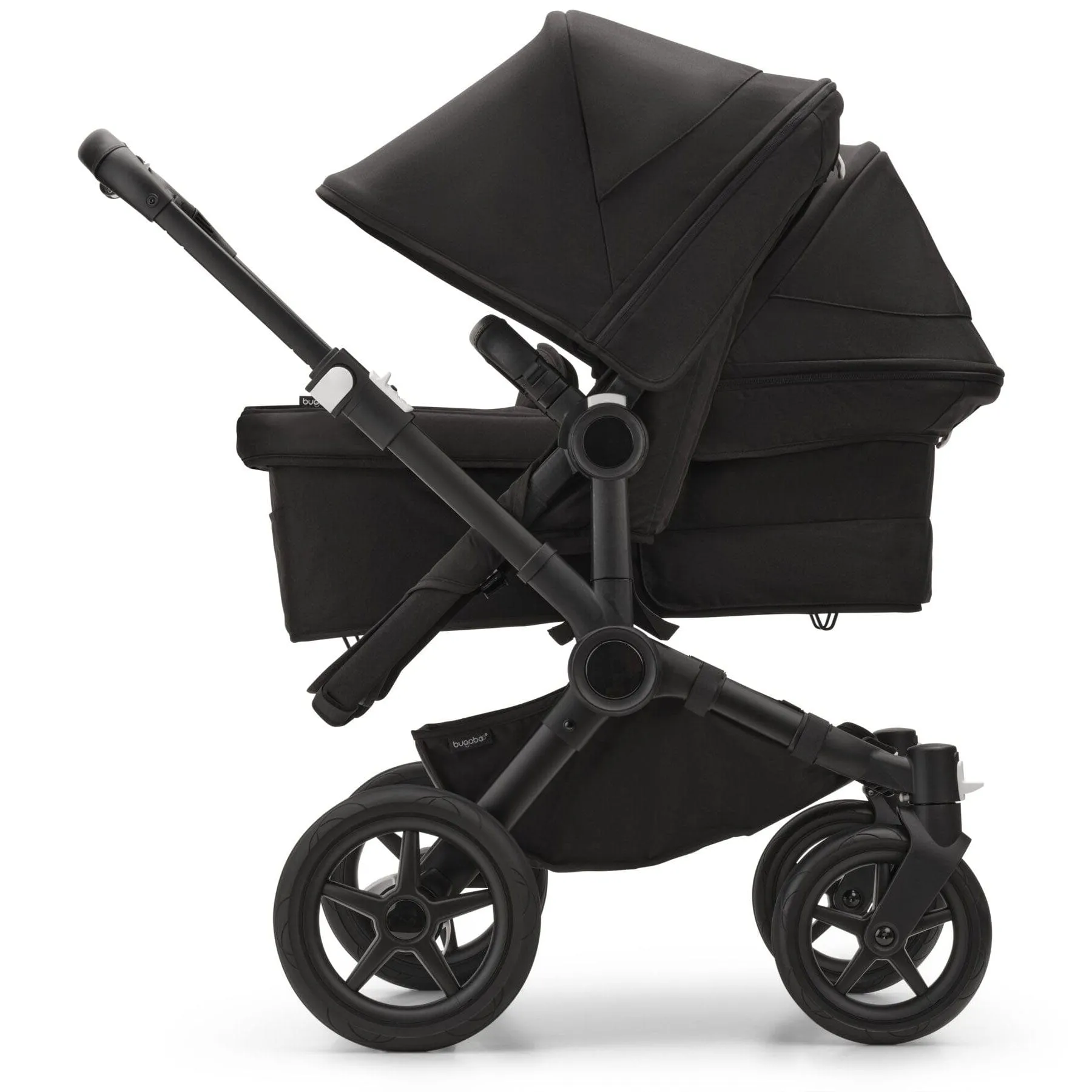 Bugaboo Donkey 5 Duo Complete Turtle Travel System - Midnight Black