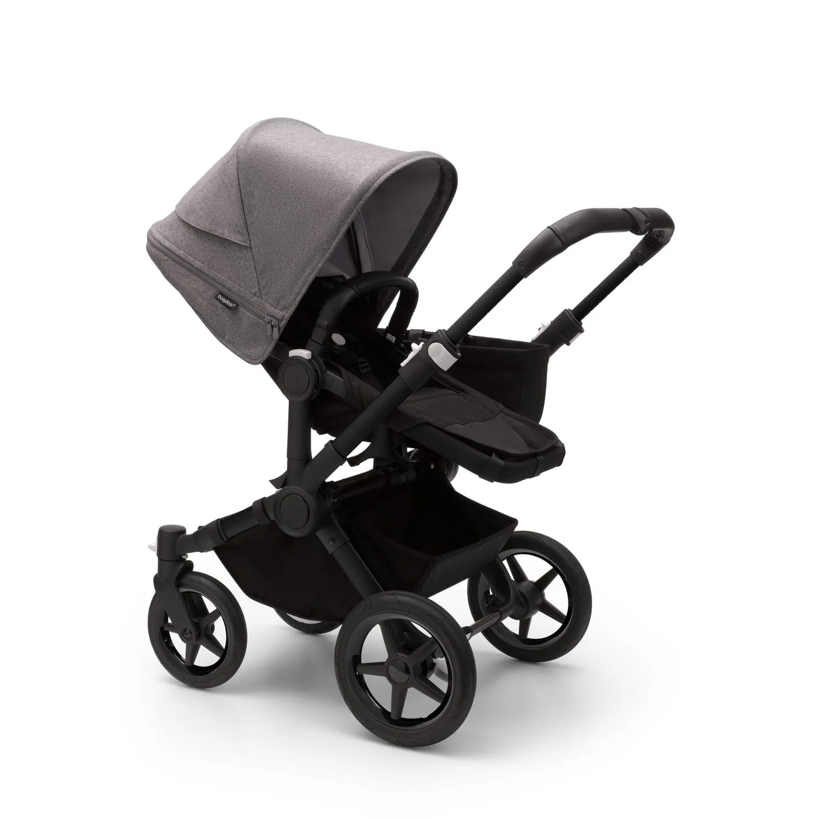 Bugaboo Donkey 5 Mono - Black/Midnight Black/Grey Melange