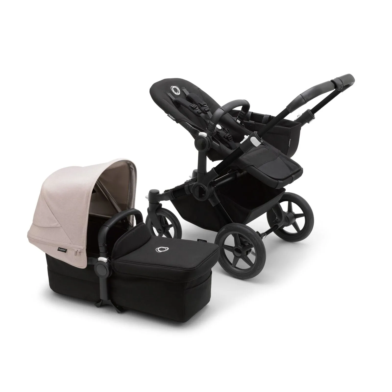 Bugaboo Donkey 5 Mono - Black/Midnight Black/Misty White