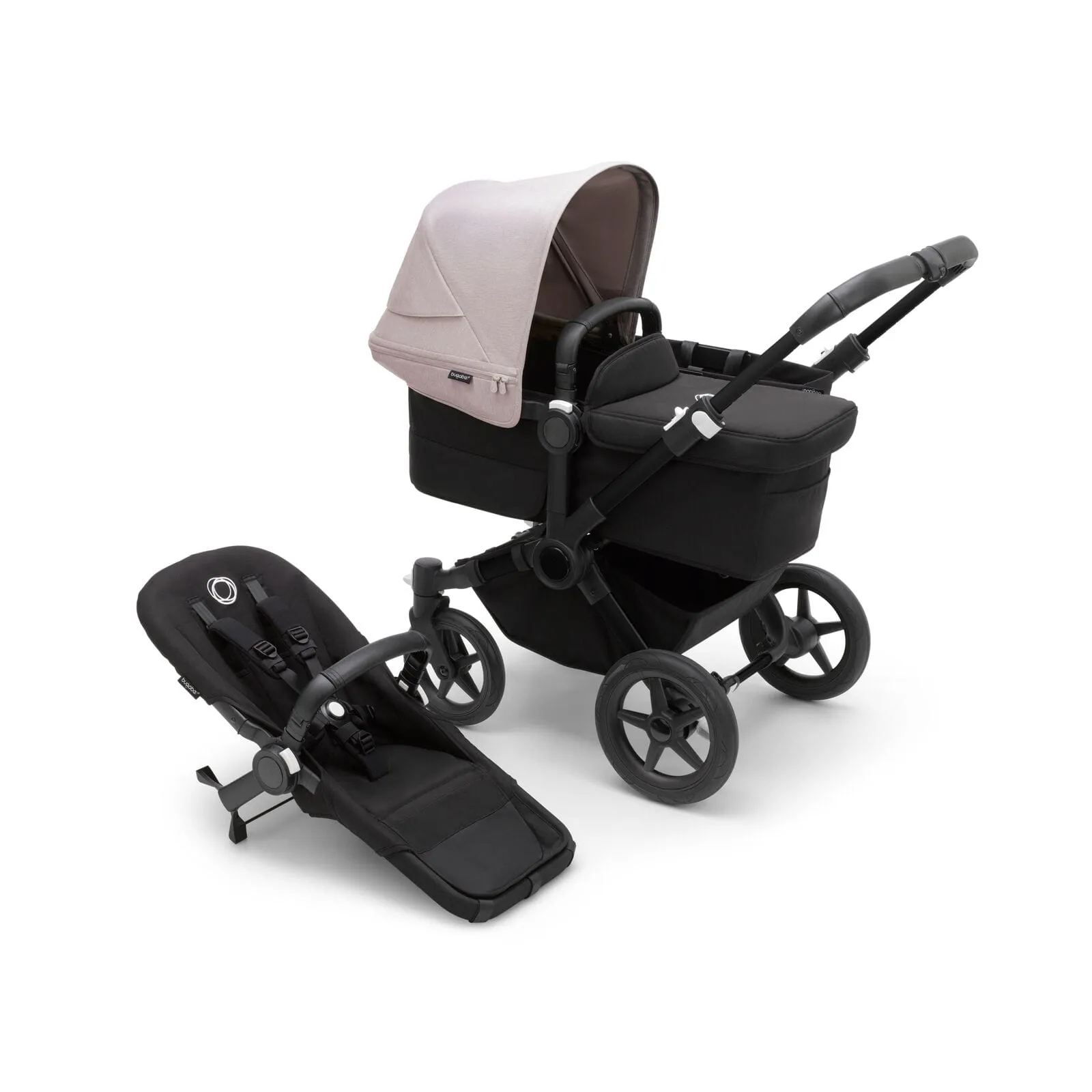Bugaboo Donkey 5 Mono - Black/Midnight Black/Misty White