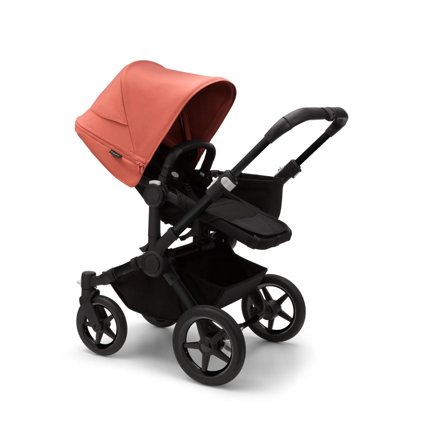 Bugaboo Donkey 5 Mono - Black/Midnight Black/Sunrise Red
