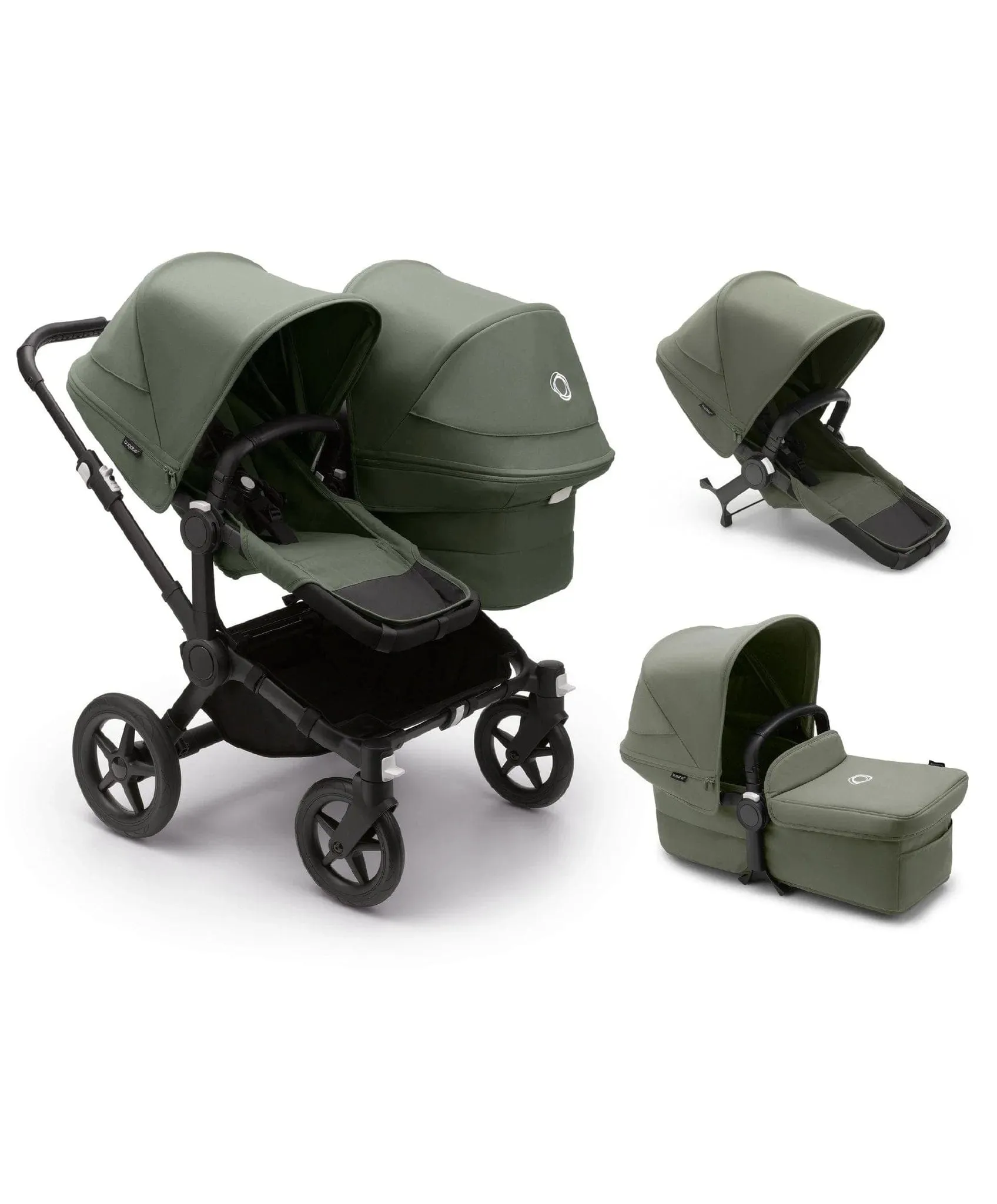 Bugaboo Donkey 5 Twin - Black / Forest Green