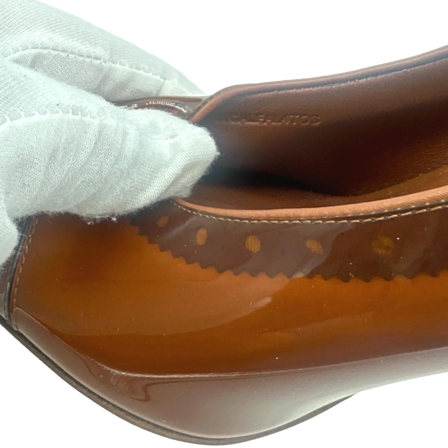 BURBERRY Leather Pumps Heels Brown Size 37