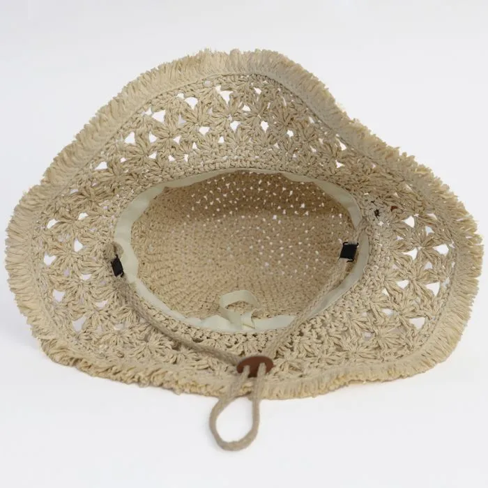 Calikids Raffia Hat in Sand