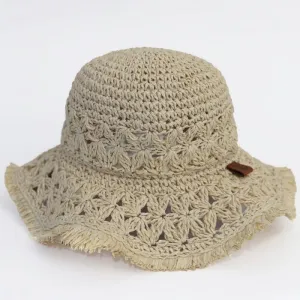 Calikids Raffia Hat in Sand