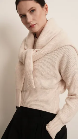 Cashmere Crewneck Pullover - Bone