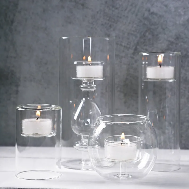 Chateau Glass Lantern Candle Holder