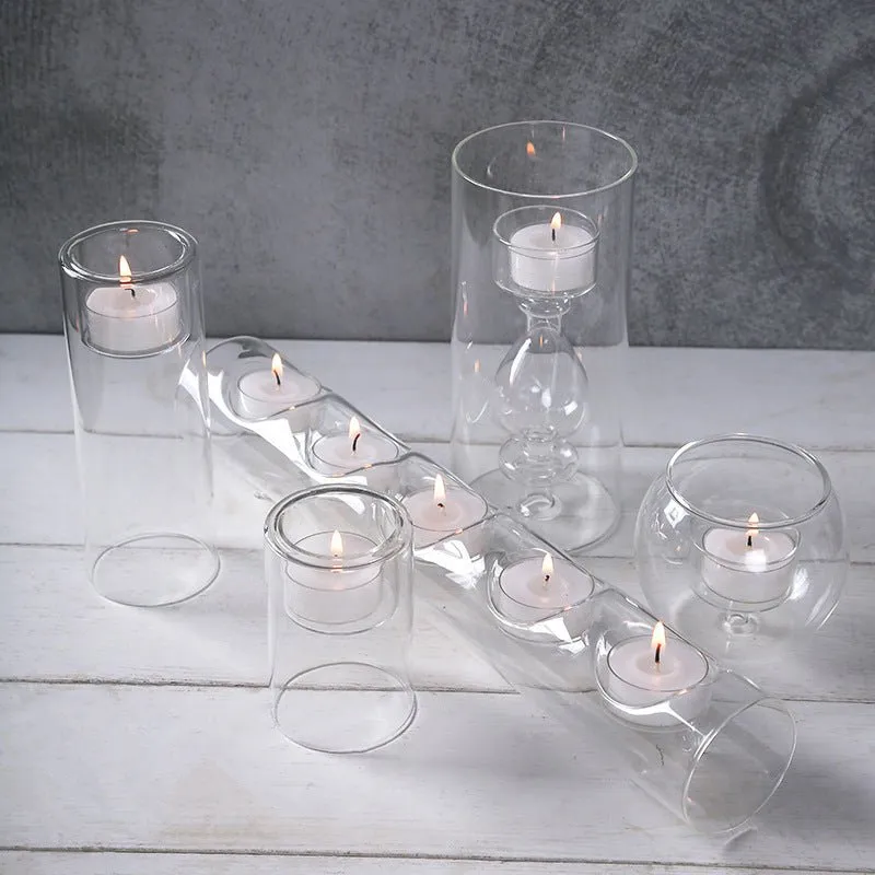 Chateau Glass Lantern Candle Holder