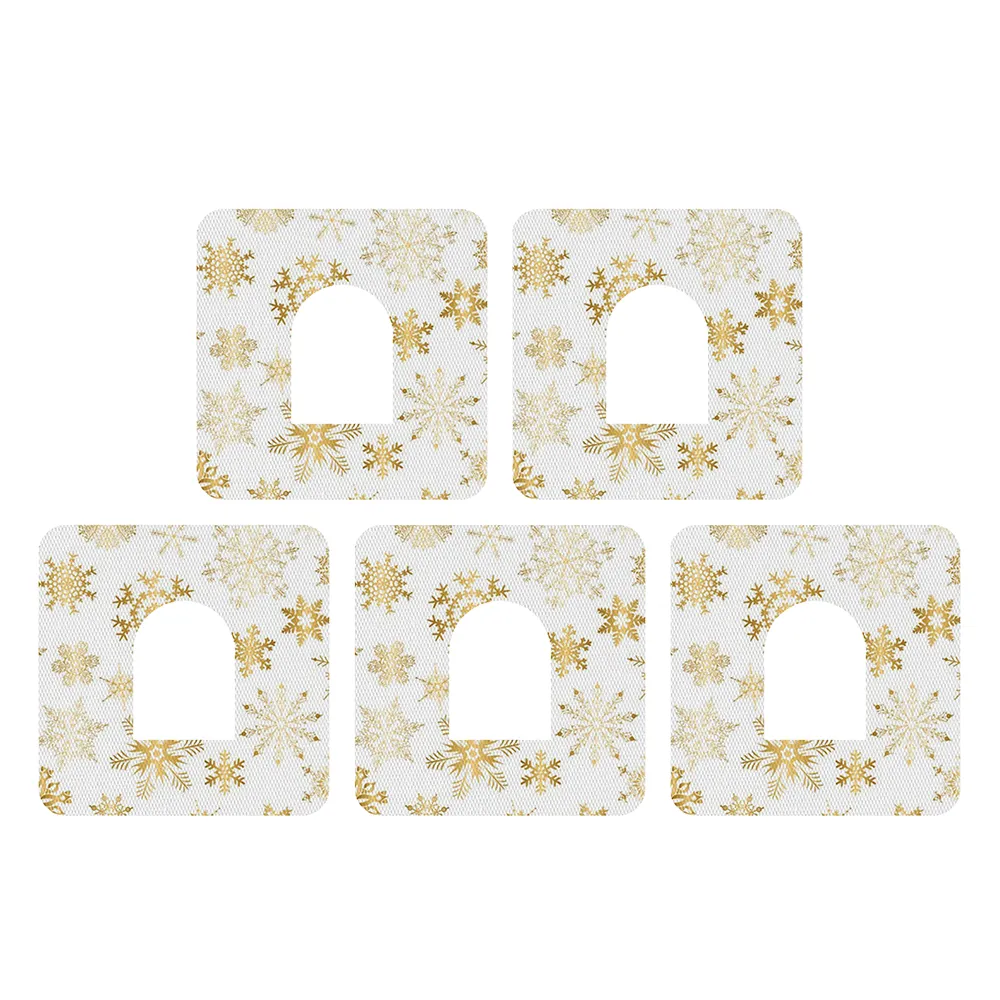 Christmas gold snowflakes adhesive patches - all devices.