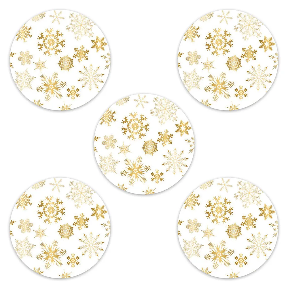 Christmas gold snowflakes adhesive patches - all devices.