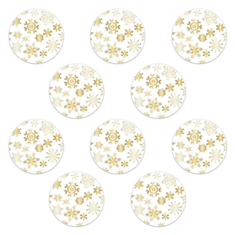 Christmas gold snowflakes adhesive patches - all devices.