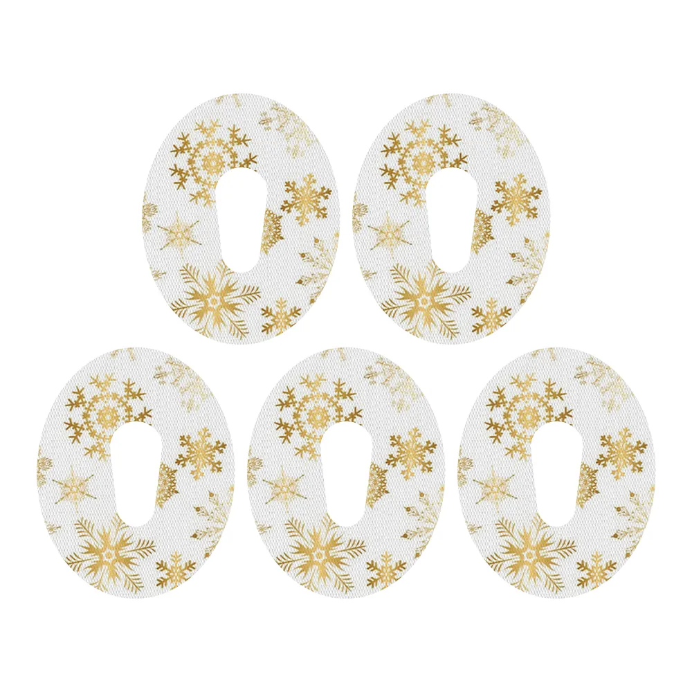 Christmas gold snowflakes adhesive patches - all devices.