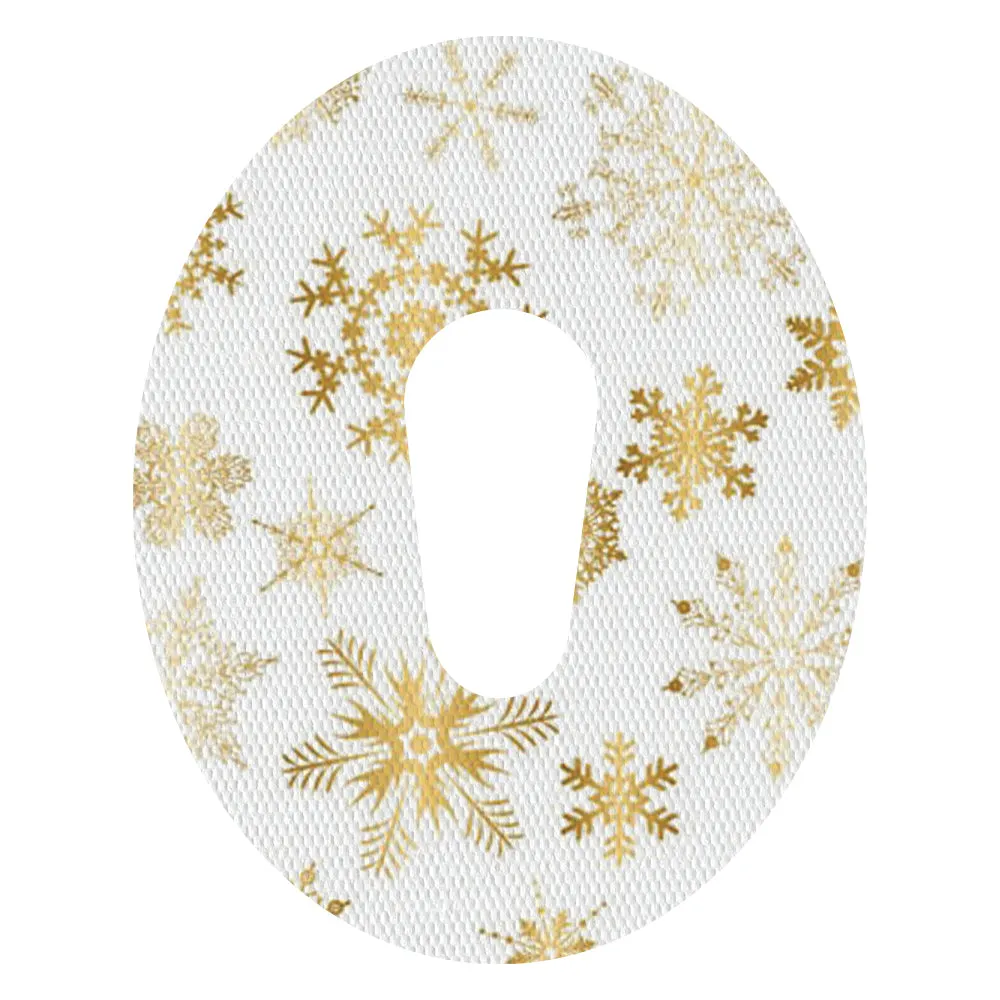 Christmas gold snowflakes adhesive patches - all devices.