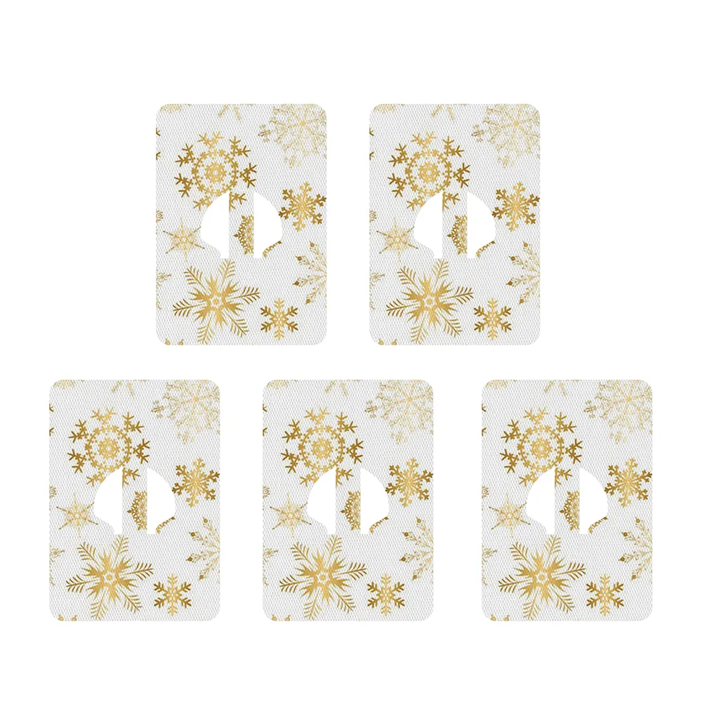 Christmas gold snowflakes adhesive patches - all devices.