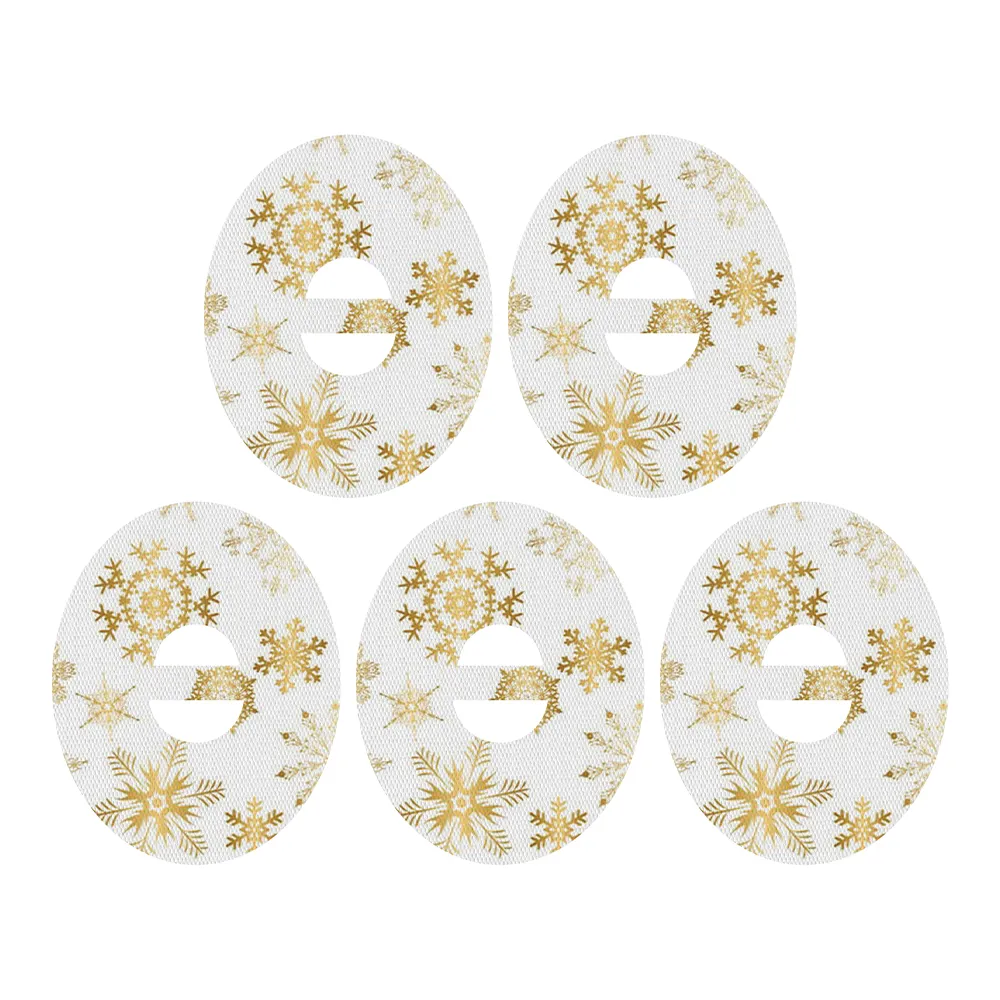 Christmas gold snowflakes adhesive patches - all devices.